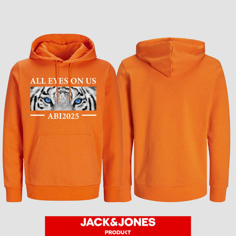 1021 "All Eyes on Us Tiger" ABI Hoodie by Jack&Jones einseitig bedruckt