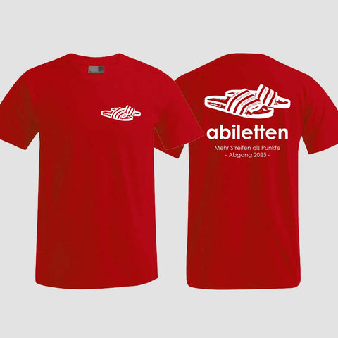 1006 "Abiletten" Abi T-Shirt beidseitig bedruckt