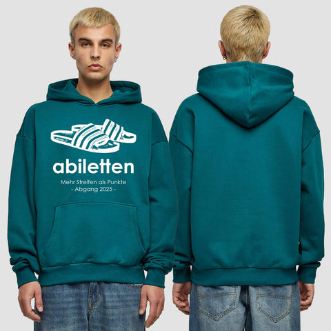 1003 "Abiletten" Abi Premium Oversize Hoodie einseitig bedruckt