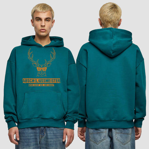 1013 "wenn nicht wir..." Abschluss Premium Oversize Hoodie einseitig bedruckt