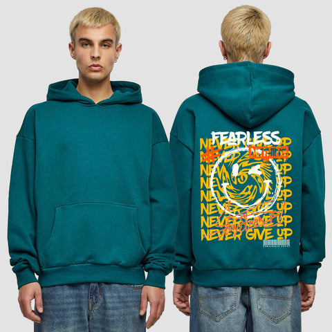 1020 "Smile" Abschluss Premium Oversize Hoodie einseitig bedruckt