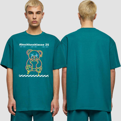 1014 "Teddy X" Abschluss Oversize T-Shirt einseitig bedruckt