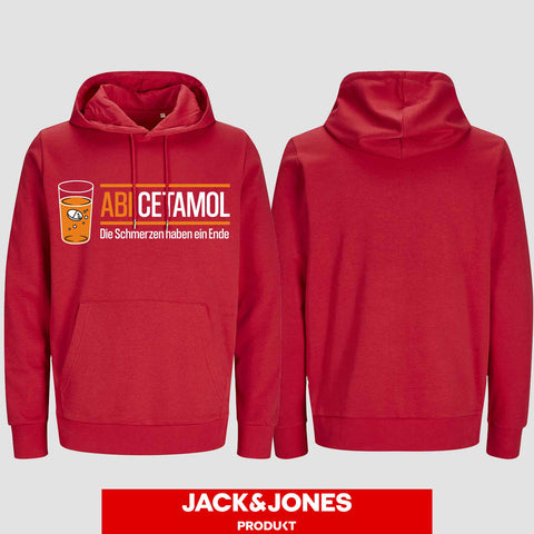 1001 "Abicetamol" Abi Hoodie by Jack&Jones einseitig bedruckt