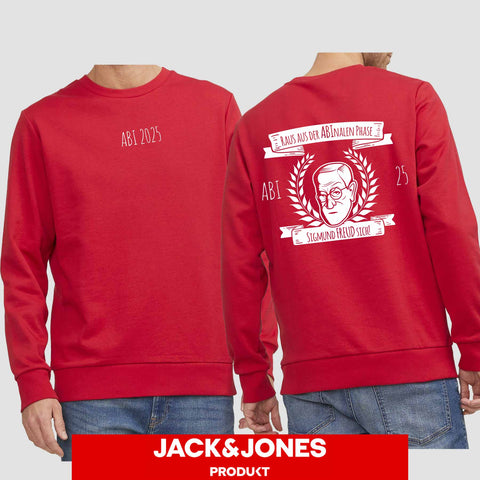 1007 "Abinale Phase" Abi Sweatshirt by Jack&Jones beidseitig bedruckt