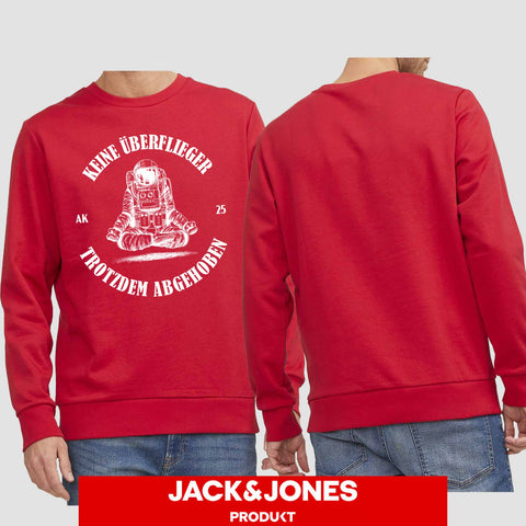 1043 "Überflieger" Abschluss Sweatshirt by Jack&Jones einseitig bedruckt