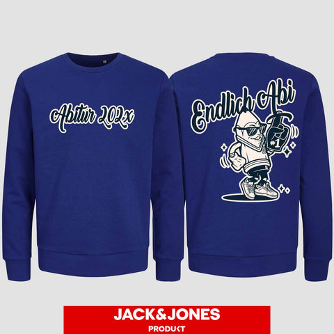 1060 "Endlich Abi" Abi Sweatshirt by Jack&Jones beidseitig bedruckt