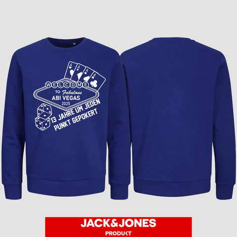 1012 "Abi Vegas" Abi Sweatshirt by Jack&Jones einseitig bedruckt