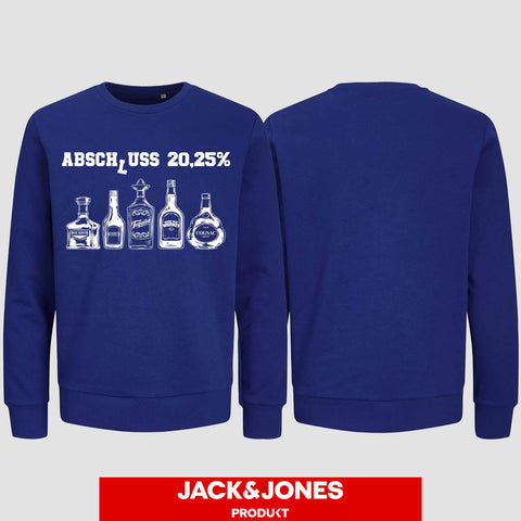 1039 "Abschluss 20,25%" Abschluss Sweatshirt by Jack&Jones einseitig bedruckt