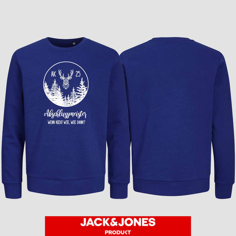 1018 "wenn nicht wir" Abschluss Sweatshirt by Jack&Jones einseitig bedruckt