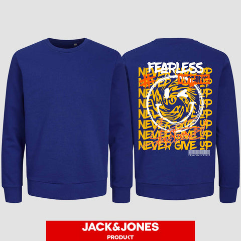 1020 "Fearless" Abschluss Sweatshirt by Jack&Jones einseitig bedruckt