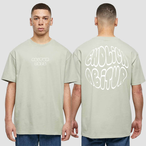 1037 "Endlich Abitur" ABI Oversize T-Shirt beidseitig bedruckt