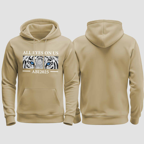 1021 "All Eyes Tiger" Abi regular College Hoodie einseitig bedruckt