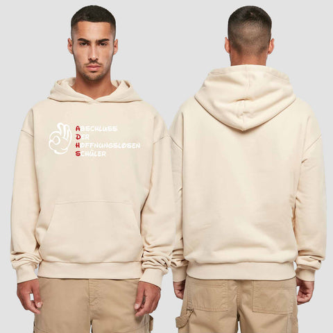 1011 "ADHS" Abschluss Premium Oversize Hoodie einseitig bedruckt