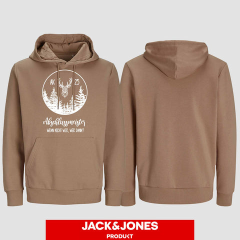 1018 "Abschlussmeister2" Abschluss Hoodie by Jack&Jones einseitig bedruckt