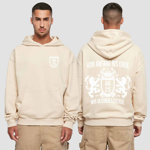 1023 "Legende" Abschluss Premium Oversize Hoodie einseitig bedruckt