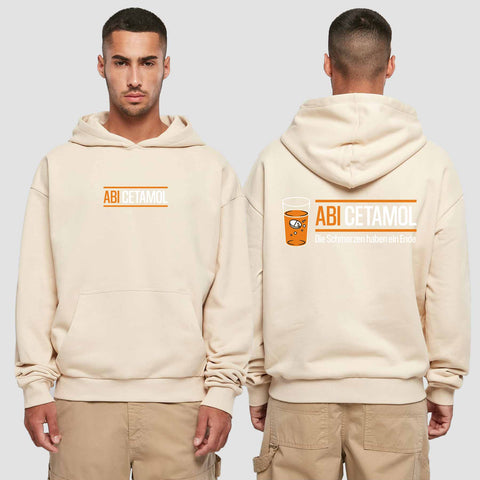 1002 "Abicetamol" Abi Premium Oversize Hoodie beidseitig bedruckt