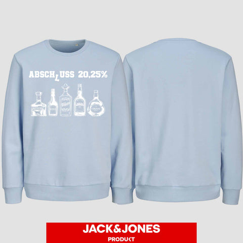 1039 "Abschluss 20,25%" Abschluss Sweatshirt by Jack&Jones einseitig bedruckt