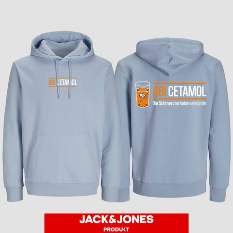 1002 "Abicetamol" Abi Hoodie by Jack&Jones beidseitig bedruckt