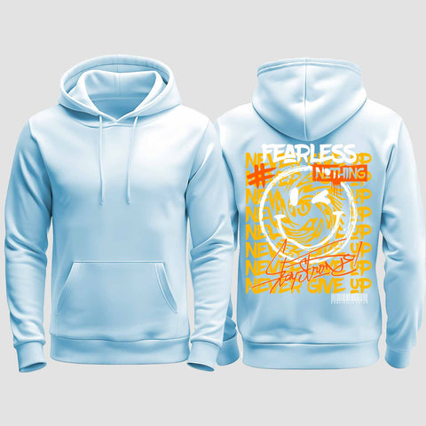 1020 "Smiley" Abschluss regular College Hoodie einseitig bedruckt