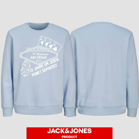 1012 "Abi Vegas" Abi Sweatshirt by Jack&Jones einseitig bedruckt