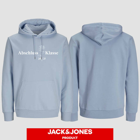 1019 "Abschluss Rose" Abschluss Hoodie by Jack&Jones einseitig bedruckt