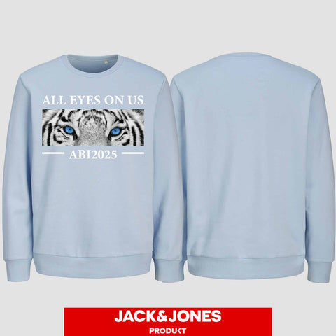 1021 "All Eyes Tiger" Abi Sweatshirt by Jack&Jones einseitig bedruckt