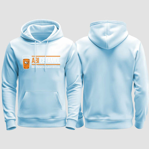 1001 "Abicetamol" Abi regular College Hoodie einseitig bedruckt