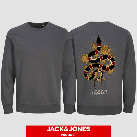 1042 "Snake" Abschluss Sweatshirt by Jack&Jones einseitig bedruckt