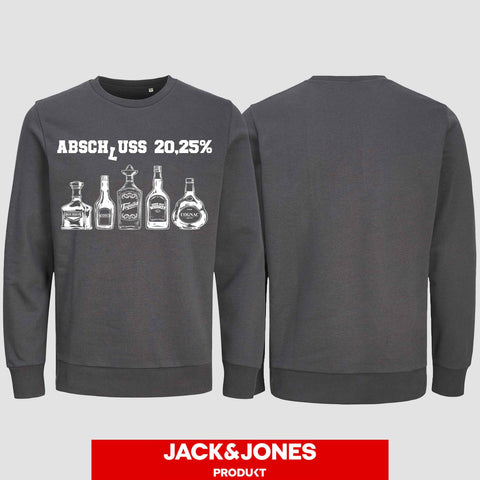 1039 "Abschluss 20,25%" Abschluss Sweatshirt by Jack&Jones einseitig bedruckt