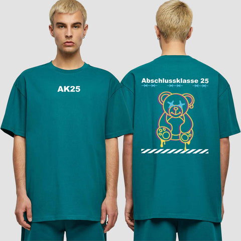 1016 "Teddy X" Abschluss Oversize T-Shirt beidseitig bedruckt