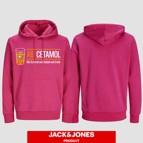 1001 "Abicetamol" Abi Hoodie by Jack&Jones einseitig bedruckt