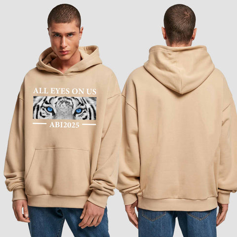 1021 "all Eyes Tiger" Abi Premium Oversize Hoodie einseitig bedruckt