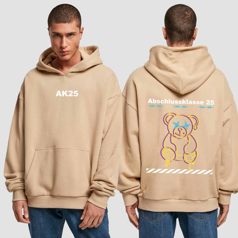 1016 "Teddy" Abschluss Premium Oversize Hoodie beidseitig bedruckt