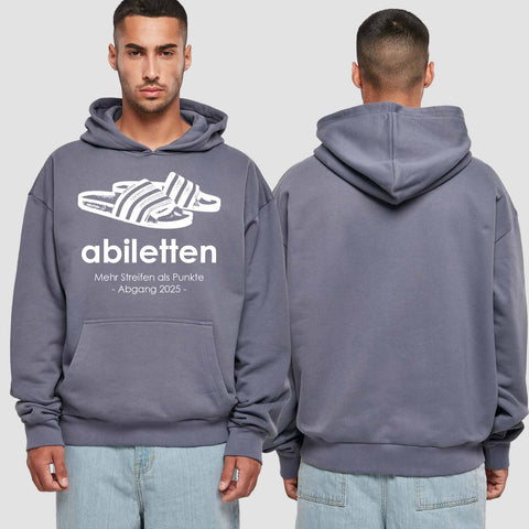 1003 "Abiletten" Abi Premium Oversize Hoodie einseitig bedruckt