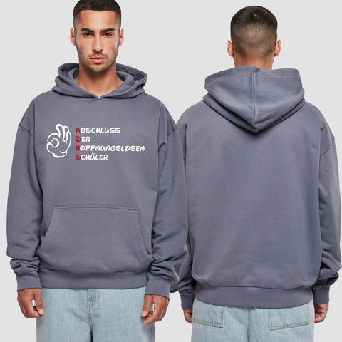 1011 "ADHS" Abschluss Premium Oversize Hoodie einseitig bedruckt