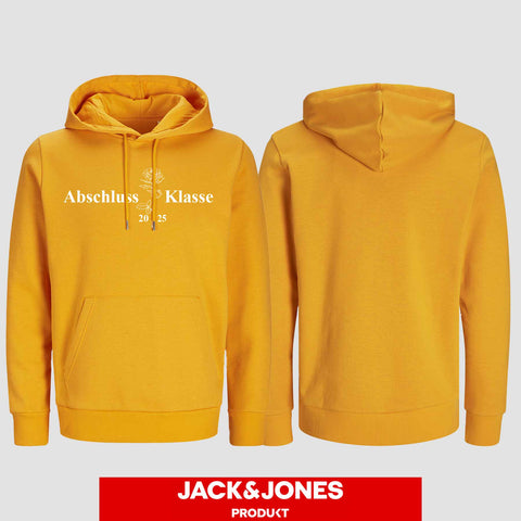 1019 "Abschluss Rose" Abschluss Hoodie by Jack&Jones einseitig bedruckt