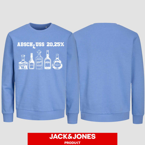 1039 "Abschluss 20,25%" Abschluss Sweatshirt by Jack&Jones einseitig bedruckt